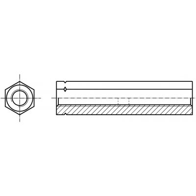 PROFISTYL DIN 1479 šestihranná matice pro napínače pozink Varianta: DIN 1479 matice pro napínače šestihranná ZnB M10 – Hledejceny.cz