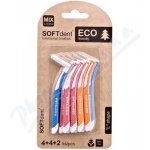 SOFTdent Mezizubní kartáček ECO zahnutý MIX 10 ks – Zboží Dáma