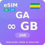 Gabon Neomezený datový plán - 10 dní (Travel eSIM) (esims_ULP_10D_GA_V2) – Zbozi.Blesk.cz