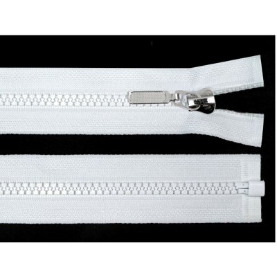 Kostěný zip No 5 délka 30 cm s ozdobným jezdcem Varianta: 101 bílá, Balení: 1 ks – Hledejceny.cz