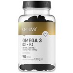 OstroVit Omega 3 D3+K2 90 kapslí – Hledejceny.cz