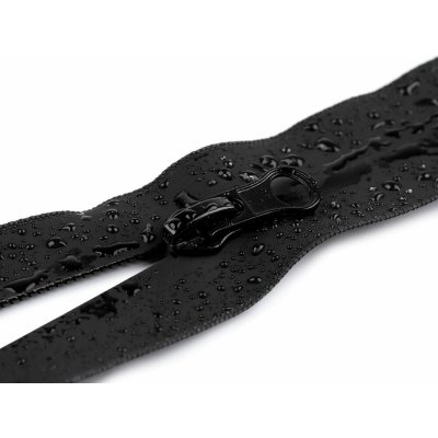 Zip voděodolný No 5 délka 70 cm spirálový matný 2 jezdce / dvoucestný - černá – Hledejceny.cz