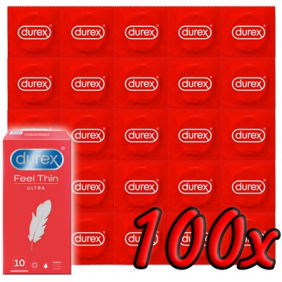 Durex Feel Thin Ultra 100 pack – Zboží Mobilmania