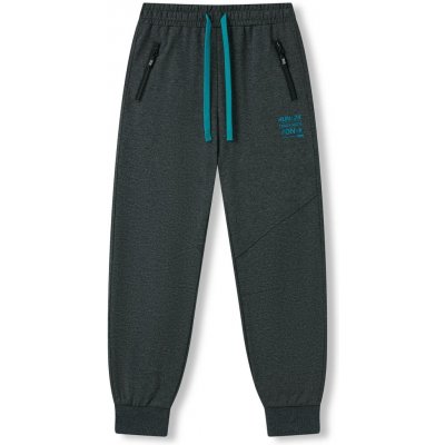 Wolf & Wolfie Chlapecké tepláky T2677 antracit – Hledejceny.cz