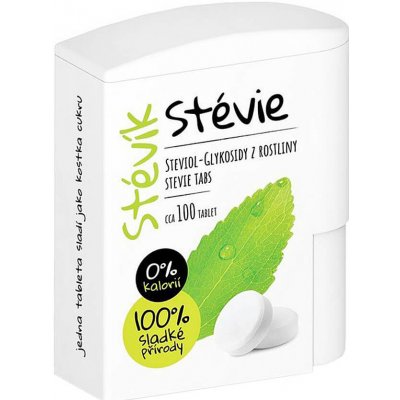 Stévik Stevia tablety 100ks v dávkovači 6 g – Hledejceny.cz