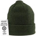 Pletená čepice svěšená 7 olivová zeleň – Zboží Mobilmania