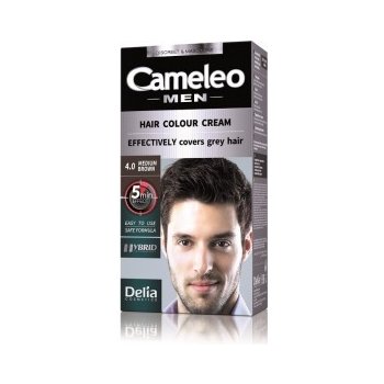 Delia Cameleo Men barva na vlasy 4.0 Medium Brown 30 ml