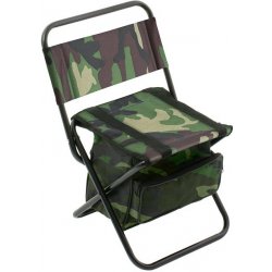 Mikado Stolička s opěrkou zad a batůžkem 008 / CAMOUFLAGE 16mm 30 x 38 x 59 cm