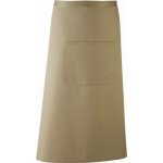 Premier Workwear Keprová dlouhá barmanská zástěra s velkou kapsou zelená olivová Pantone 378 90x80cm PW158 – Hledejceny.cz