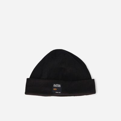 Alpha Industries Label Fleece Beanie