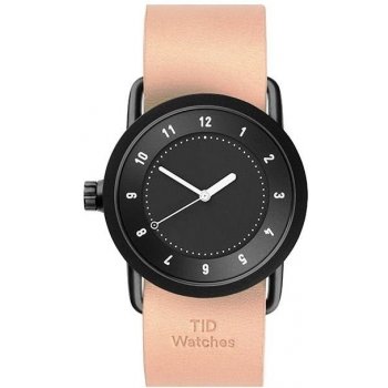TID Watches No.1 36 Black / Natural Leather Wristband