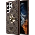 Guess PU 4G Metal Logo Samsung Galaxy S24 Ultra hnědé – Sleviste.cz