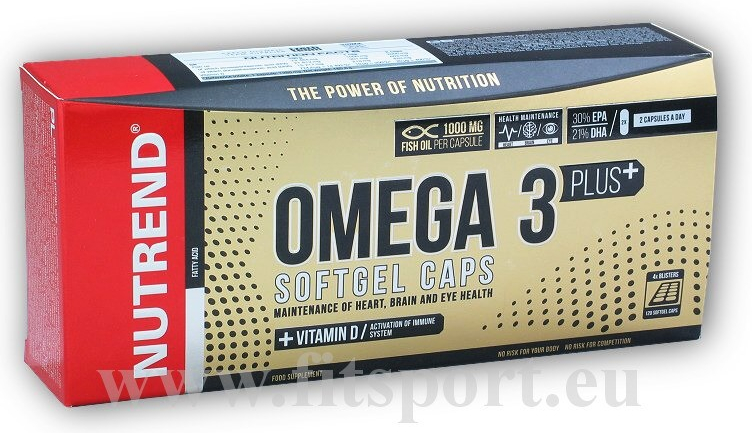 NUTREND Omega 3 Plus Softgel 120 kapslí od 365 Kč - Heureka.cz