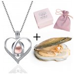 Pan Perla Stříbrný náhrdelník ve tvaru srdce s perlou 91/STR7 Stříbrná – Hledejceny.cz