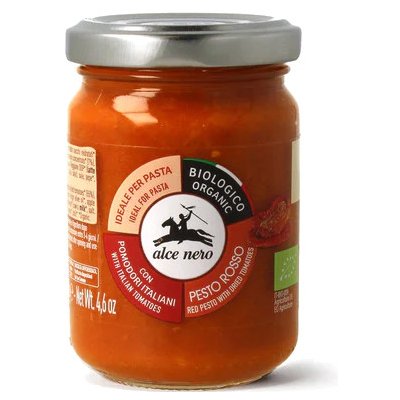 Alce nero BIO Pesto Rosso Červené rajčatové pesto 130 g