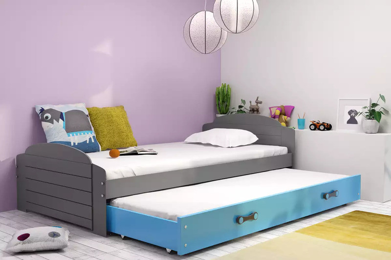 BMS Group Lili 2 s přistýlkou Grafit / modrá