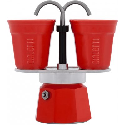 Bialetti Moka konvička Mini Expres červený + 2 šálky – Zboží Mobilmania