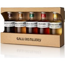 Galli degustační sada likérů 27% 5 x 0,05 l (holá láhev)