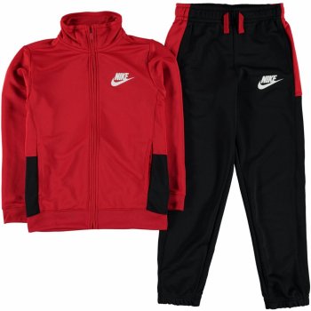 Nike Poly Tracksuit Junior Boys Red-Black