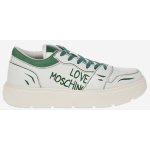 Love Moschino dámské kožené tenisky zeleno-bílé – Zboží Mobilmania