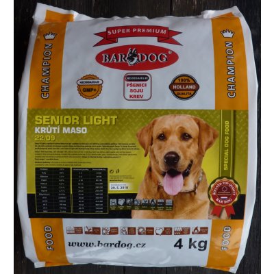 Bardog Super Prémium Senior Light 22/09 4 kg – Sleviste.cz