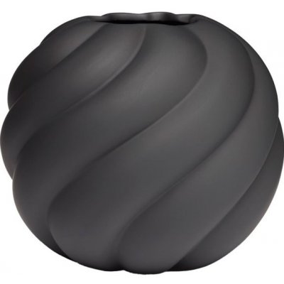 COOEE Váza Twist Ball, 20cm, černá - – Hledejceny.cz