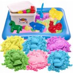 BibiMoon Kinetický písek 6 kg, pískoviště, formičky, velká sada XL – Zboží Mobilmania