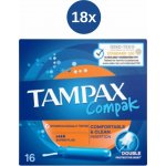 Tampax Compak Super tampony 18 x 16 ks – Hledejceny.cz