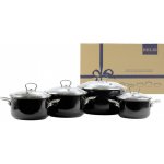 BELIS Smaltovaná sada nádobí 8dílná PREMIUM černá 19618-004000N5 – Sleviste.cz