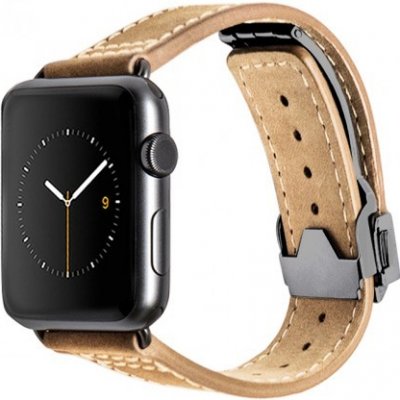 Monowear Kožený řemínek pro Apple Watch 38mm krémový MWDCBE20PSOI – Zbozi.Blesk.cz