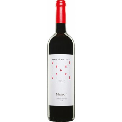 Beneš Merlot velký sud výběr z hroznů 2021 13,5% 0,75 l (holá láhev)