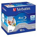 Verbatim BD-R DL 50GB 6x, printable, jewel, 10ks (43736) – Hledejceny.cz