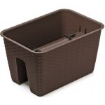 Prosperplast Květináč na zábradlí RATOLLA 40 cm umbra – Zboží Dáma