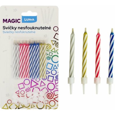 Pro Háčkování Svíčky nesfouknutelné Magic – Zboží Dáma