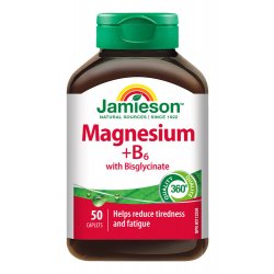 Jamieson Hořčík+vitamín B6 s bisglycinátem 50 tablet