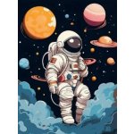 NORIMPEX Diamantové malování Astronaut 30 x 40 cm – Sleviste.cz