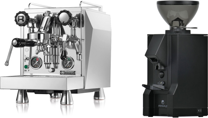 Set Rocket Espresso Giotto Cronometro R + Eureka Mignon Manuale