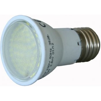 DS Technik LED 72SMD E27 230V LED žárovka 3,8W se závitem E27, 275lm bílá teplá