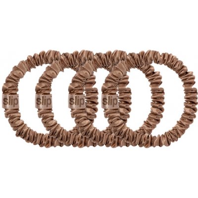SLIP Skinny Scrunchies Light Brown – Zboží Dáma