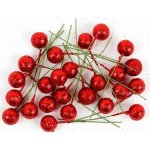 FANDY Cesmína dekorace 12 cm červené glitter – Hledejceny.cz
