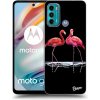 Pouzdro a kryt na mobilní telefon Motorola Picasee ULTIMATE CASE Motorola Moto G60 Flamingos pár