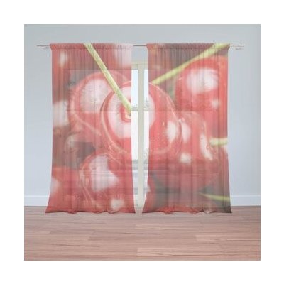 Sablio Záclony Třešně: 2ks 150x250cm – Hledejceny.cz