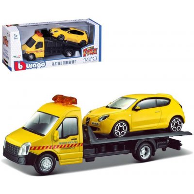 Bburago STREET FIRE Flatbed Transport 6 druhů oranžová 1:43 – Zbozi.Blesk.cz