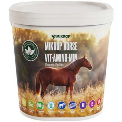 MIKROP Minerální krmivo pro koně Horse Vit.Amino.Min ORGANIC 6,5 kg – Hledejceny.cz