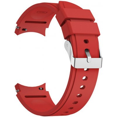 Eses - Silikonový řemínek červený pro Samsung Galaxy Watch 4/Watch 4 Classic 20mm 1530002270 – Zboží Mobilmania
