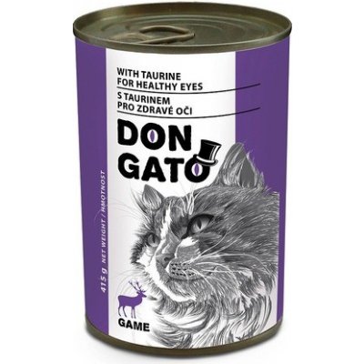 Don Gato pro kočky zvěřina 415 g