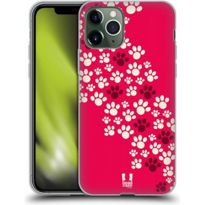 Silikonové pouzdro na mobil Apple iPhone 11 Pro - Head Case - TLAPKY RŮŽOVÉ (Silikonový kryt, obal, pouzdro na mobilní telefon Apple iPhone 11 Pro s displejem 5,8" s motivem TLAPKY RŮŽOVÉ)