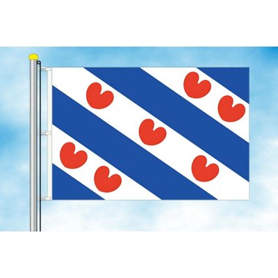 LIBEA, s.r.o. Frísko vlajka Rozměr: 60×90 cm, Uchycení: Karabiny na stožár – Hledejceny.cz
