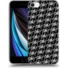 Pouzdro a kryt na mobilní telefon Apple Pouzdro Picasee silikonové Apple iPhone SE 2020 - Separ - White On Black 2 černé