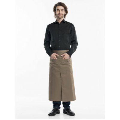 Chaud Devant Kuchařská zástěra 4-Pockets Taupe Brown – Hledejceny.cz